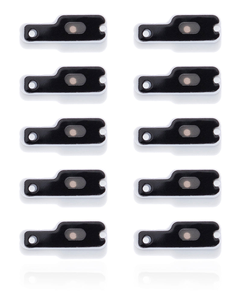 Flash Light / Power Flex Bracket With Microphone Mesh Compatible For IPhone 12 Pro Max (10 Pack)