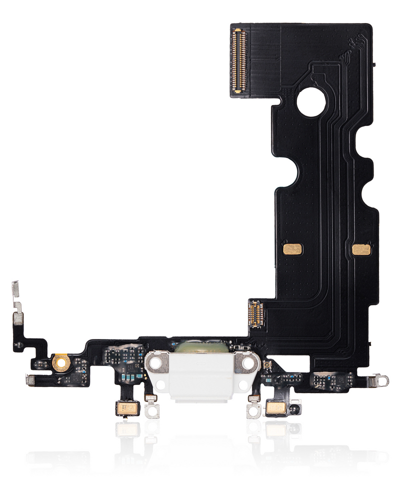 CHARGING PORT FLEX CABLE COMPATIBLE FOR IPHONE SE (2020) (PREMIUM) (WHITE)