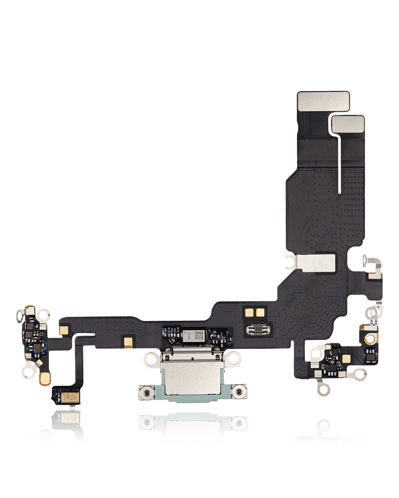 Charging Port Flex Cable Compatible For IPhone 15 (Premium) (Green)