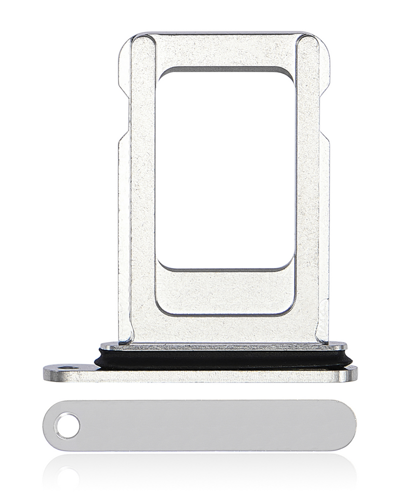 Single Sim Card Tray Compatible For iPhone 14 Pro / 14 Pro Max (Silver)
