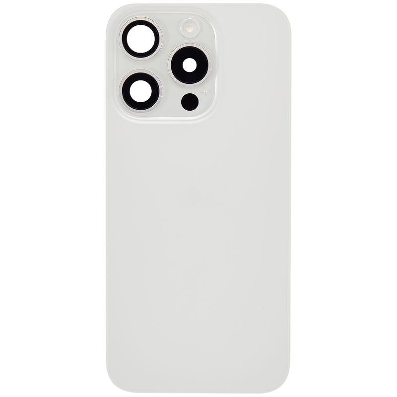 Vetro Posteriore per iPhone 15 Pro (Esclusi Circuiti) (Titanio Bianco)