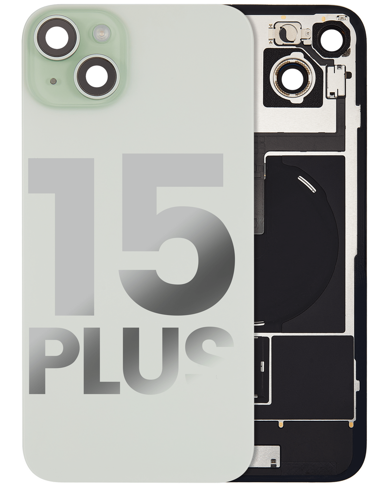 Vetro Posteriore per iPhone 15 Plus (usato pari al nuovo OEM: Grado A) (Verde)