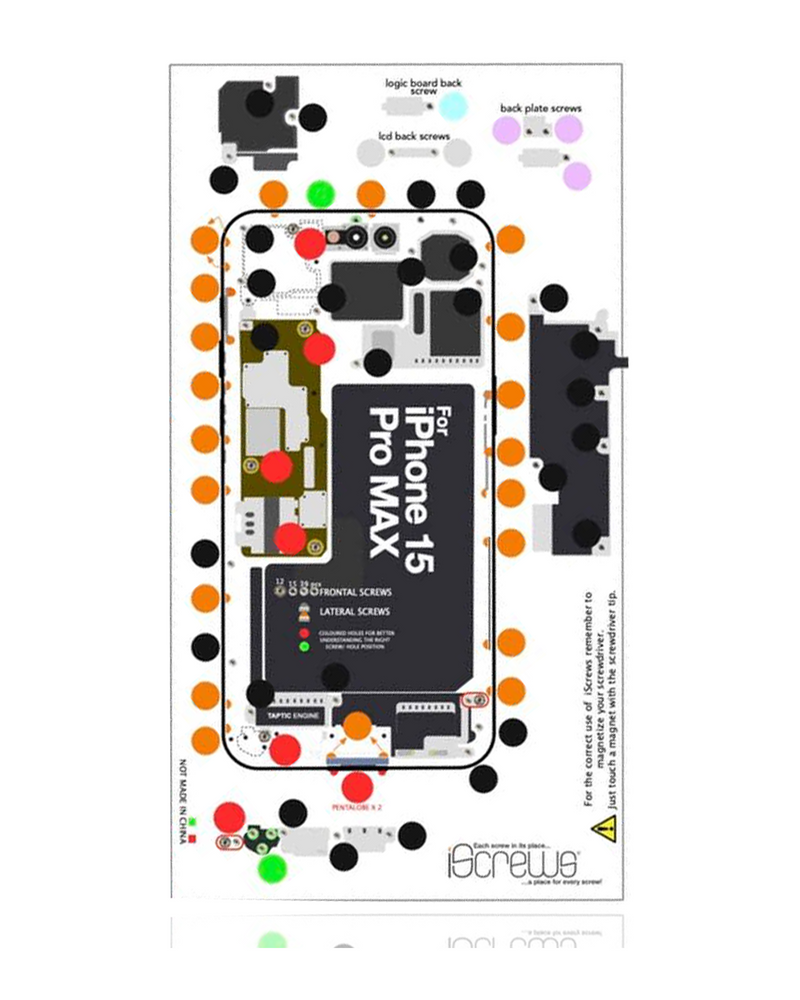 IScrews Position Mat Compatible For IPhone FULL SET 25 pieces (Dottorpod)