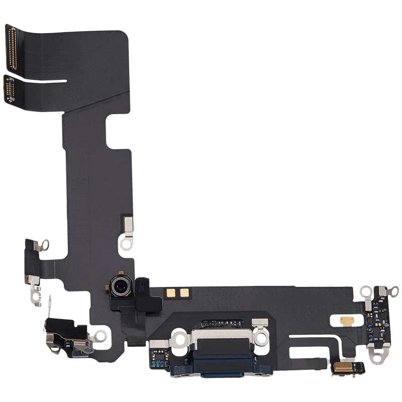 Charging Port Flex Cable Compatible For IPhone 13 (Used OEM Pull) (Midnight)