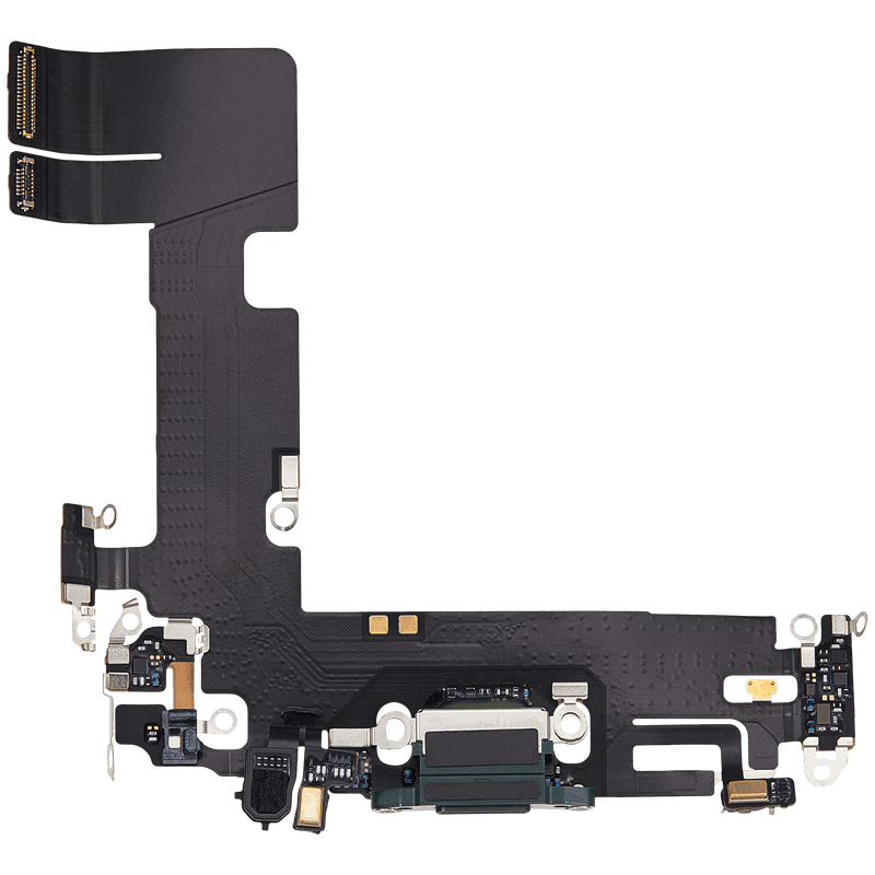 Charging Port Flex Cable Compatible For IPhone 13 (Used OEM Pull) (Green)