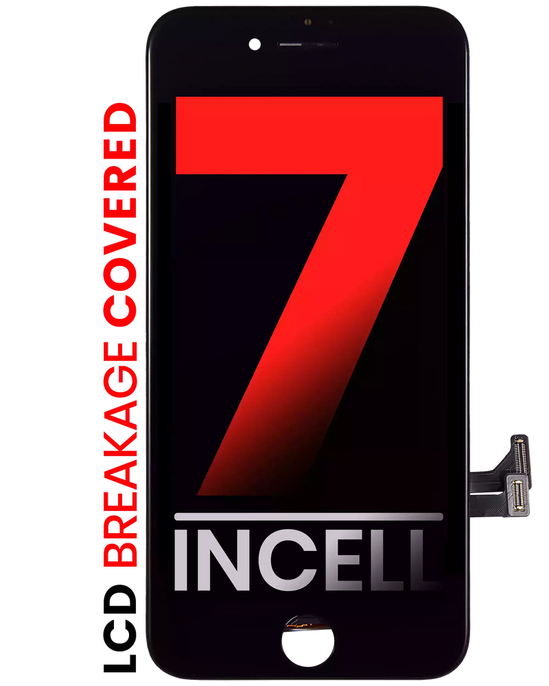 LCD Assembly With Steel Plate Compatible For iPhone 7 (Aftermarket Pro: XO7 Incell) (Black)