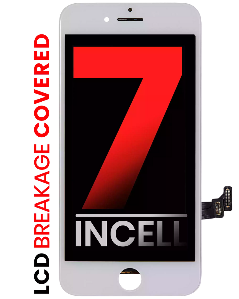 LCD Assembly With Steel Plate Compatible For iPhone 7 (Aftermarket Pro: XO7 Incell) (White)