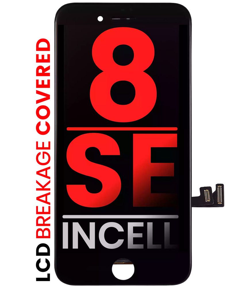 LCD Assembly With Steel Plate Compatible For iPhone 8 / SE (2020 / 2022) (Aftermarket Pro: XO7 Incell) (Black)