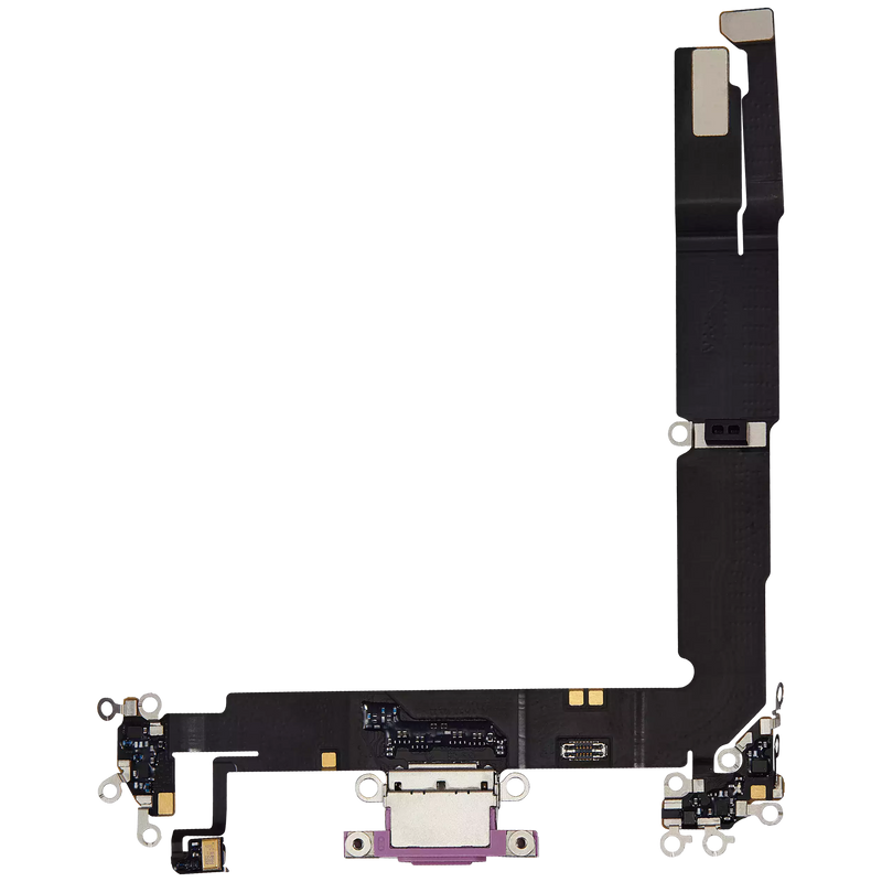 Charging Port Flex Cable Compatible For iPhone 16 Plus (Premium) (Pink)