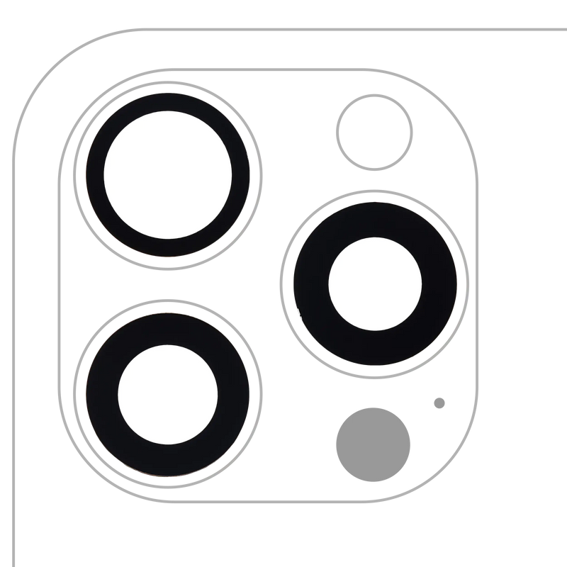 Lenti di protezione con adesivo preinstallato della fotocamera posteriore per iPhone 15 Pro Max (vero zaffiro)
