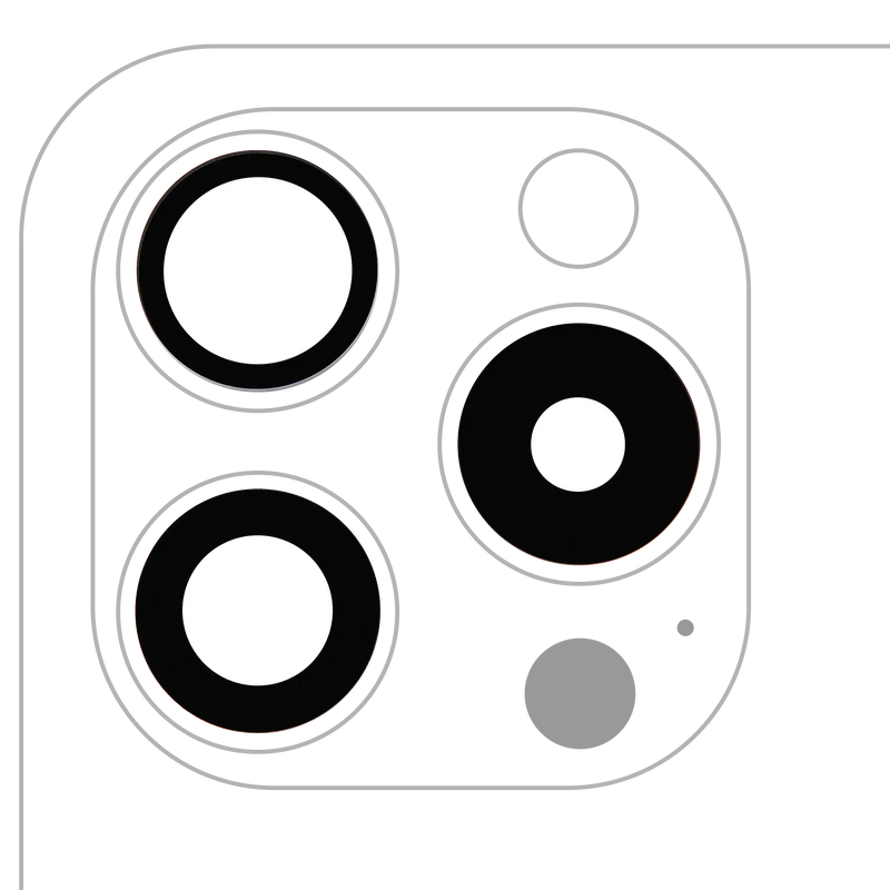 Lenti di protezione con adesivo preinstallato della fotocamera posteriore per iPhone 15 Pro (vero zaffiro)