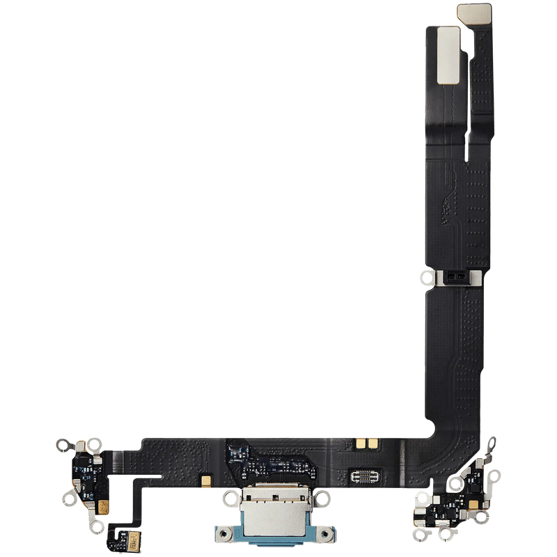 Charging Port Flex Cable Compatible For iPhone 16 Plus (Premium) (Teal)