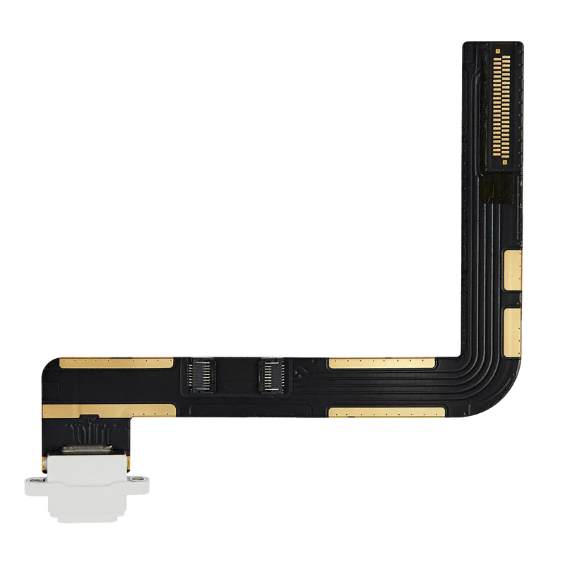 Charging Port Flex Cable Compatible For iPad 7 (2019) / iPad 8 (2020) / iPad 9 (2021) (Premium) (Silver)