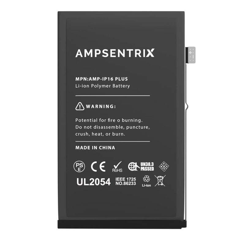 Replacement Battery Compatible For iPhone 16 Plus (AmpSentrix Basic)