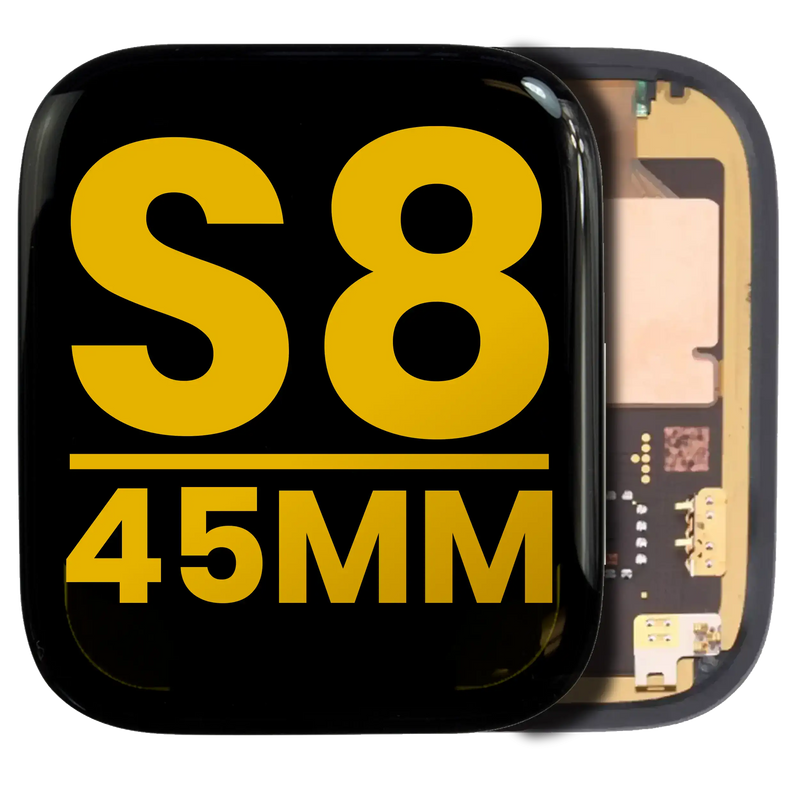 OLED Assembly With Bracket Compatible For Watch Series 8 (45MM) (Premium)