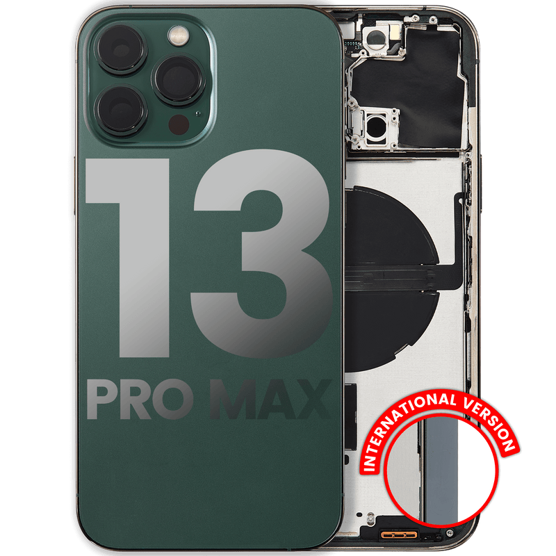 Back Housing W/ Small Components Pre-Installed Compatible For iPhone 13 Pro Max (International Version) (Used OEM Pull: Grade A) (Alpine Green)