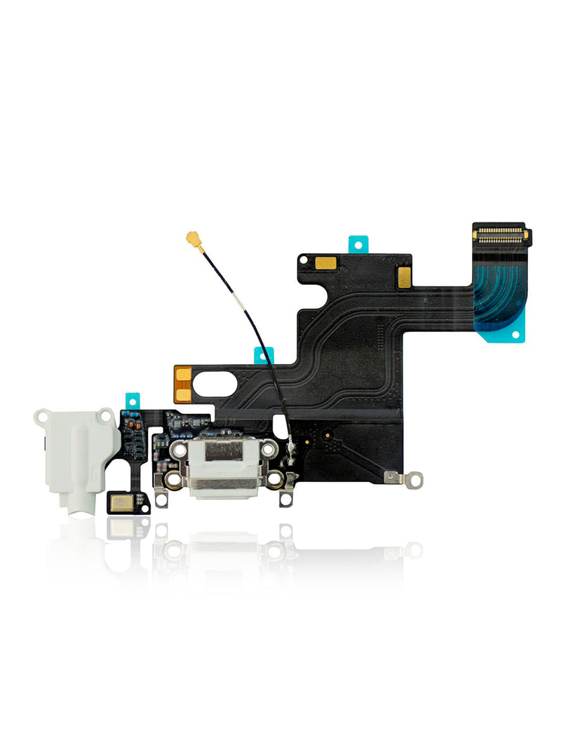 Replacement for iPhone 6 Headphone Jack with Charging Connector Flex Cable Silver