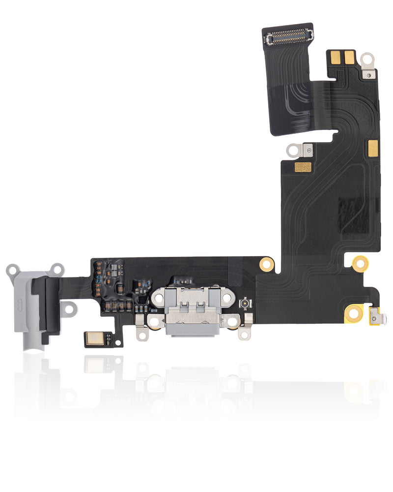 REPLACEMENT FOR IPHONE 6 PLUS HEADPHONE JACK WITH CHARGING CONNECTOR FLEX CABLE - SILVER