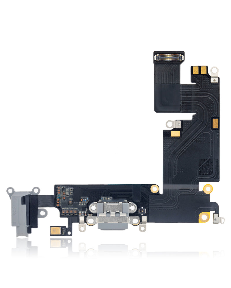 REPLACEMENT FOR IPHONE 6 PLUS HEADPHONE JACK WITH CHARGING CONNECTOR FLEX CABLE - SPACE GRAY