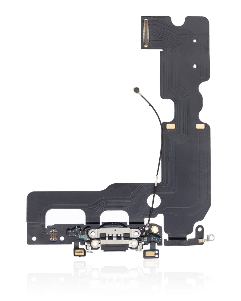 CHARGING PORT FLEX CABLE FOR IPHONE 7 PLUS (PREMIUM) (JET / MATTE BLACK) 001110 191601