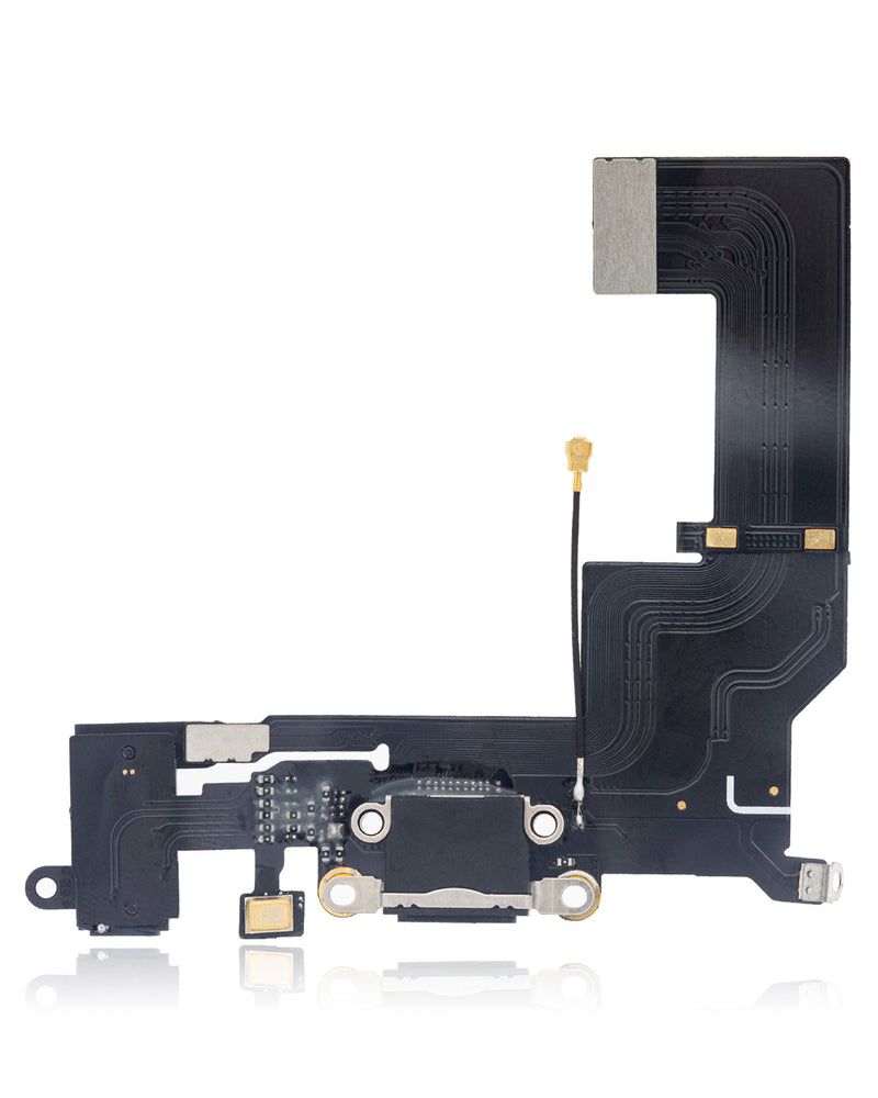 Replacement for iPhone SE Headphone Jack with Charging Connector Flex Cable ­Black 001217