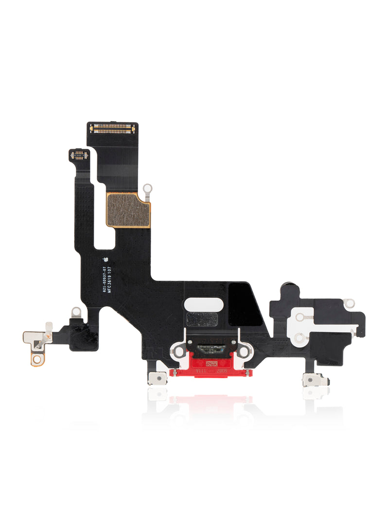 CHARGING PORT FLEX CABLE FOR IPHONE 11 (PREMIUM) (RED)