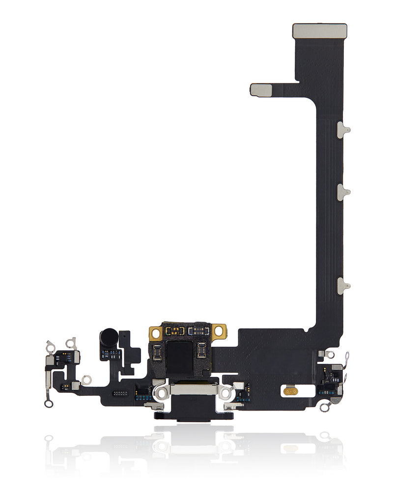 Charging Port Flex Cable With Board Compatible For IPhone 11 Pro Max (Used OEM Pull) (Space Gray)