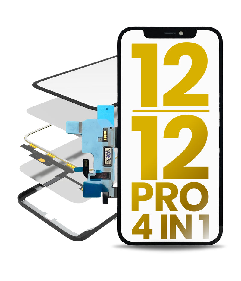 IPHONE 12/12 PRO GLASS WITH TOUCH+OCA+MESH