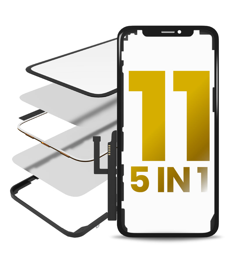 IPHONE 11 GLASS WITH TOUCH+OCA+FRAME+MESH