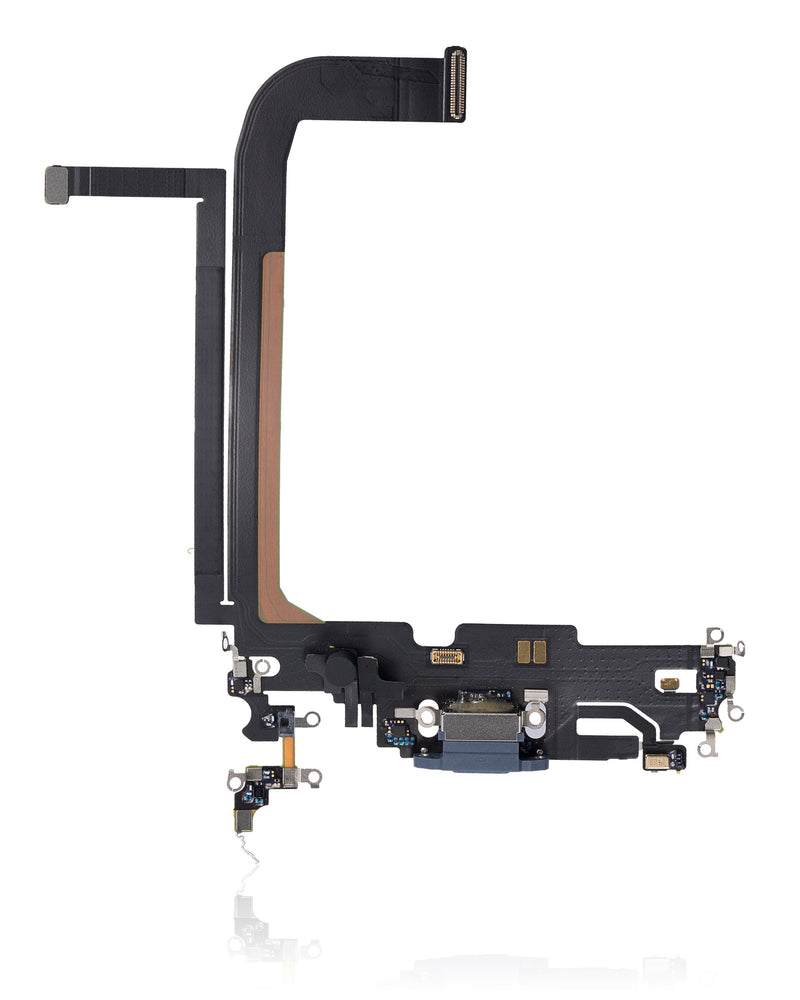 CHARGING PORT FLEX CABLE FOR IPHONE 13 PRO MAX (USED OEM PULL) (SIERRA BLUE)