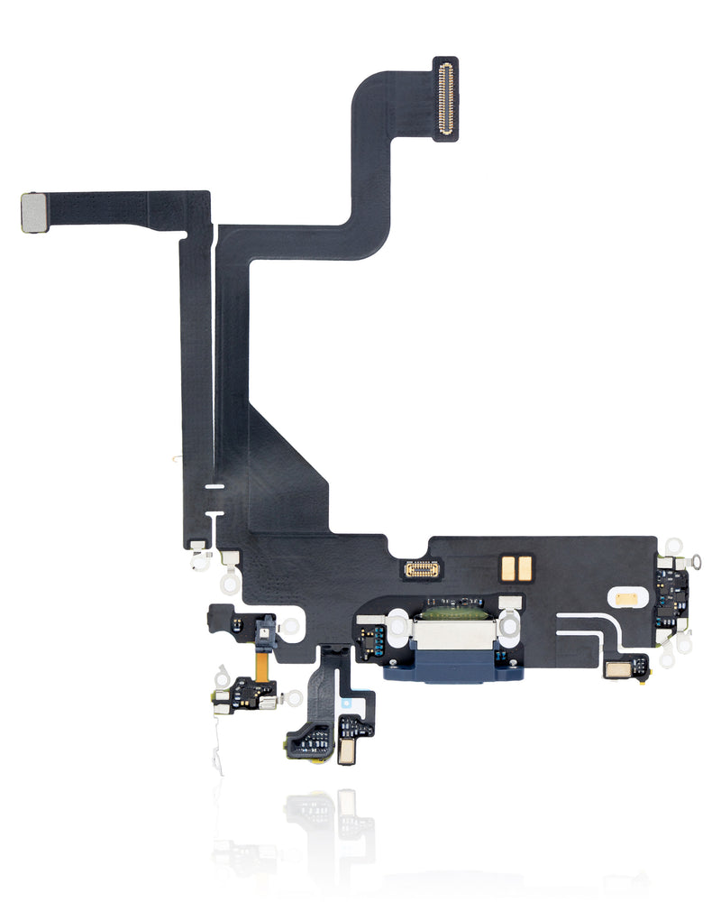 CHARGING PORT FLEX CABLE FOR IPHONE 13 PRO (USED OEM PULL) (SIERRA BLUE)