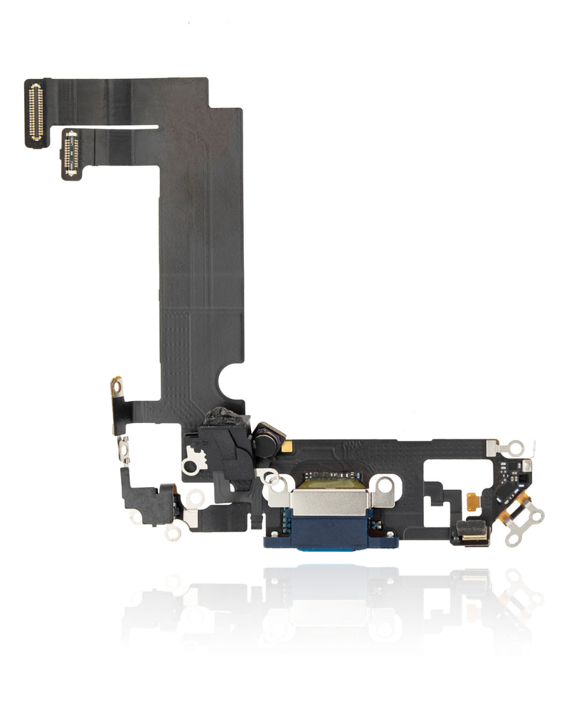 Charging Port Flex Cable Compatible For IPhone 12 Mini (Used OEM Pull) (Blue)