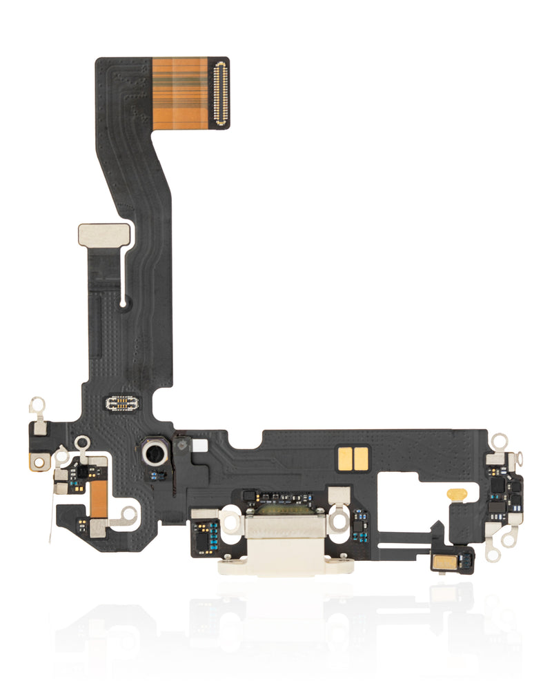 CHARGING PORT FLEX CABLE FOR IPHONE 12 / 12 PRO (PREMIUM) (GOLD) 082926