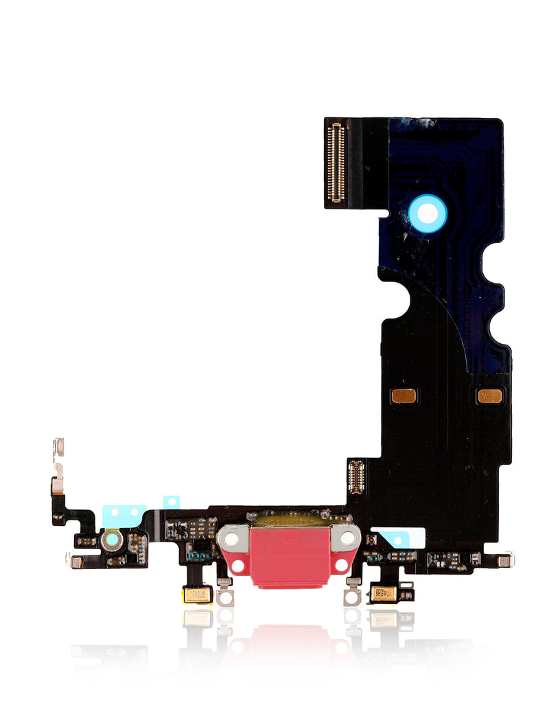 CHARGING PORT FLEX CABLE FOR IPHONE 8 (PREMIUM) (RED) 089844