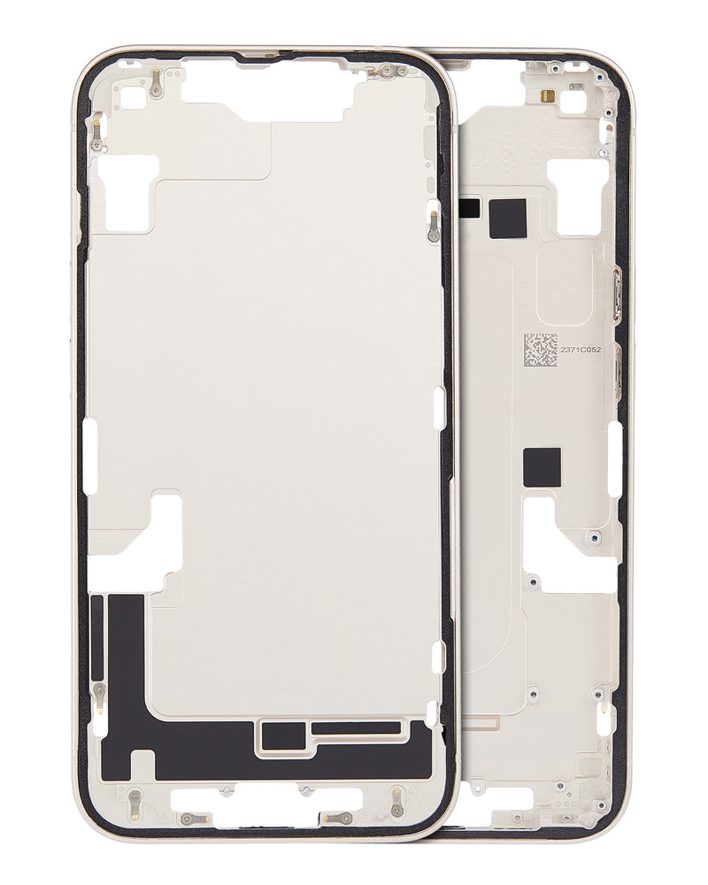 MID FRAME FOR IPHONE 14 (USED OEM PULL) (EU VERSION) (STARLIGHT)