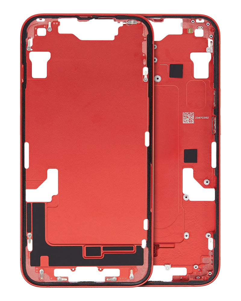 MID FRAME FOR IPHONE 14 (USED OEM PULL) (EU VERSION) (RED)