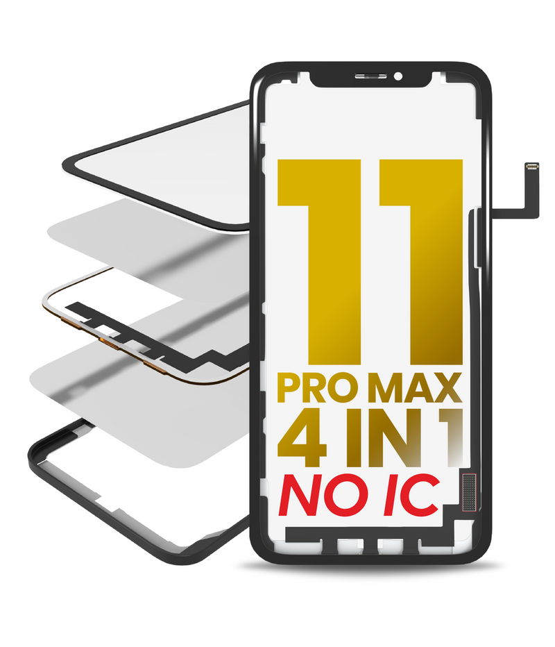 NO IC - IPHONE 11 PRO MAX GLASS WITH TOUCH+OCA+MESH