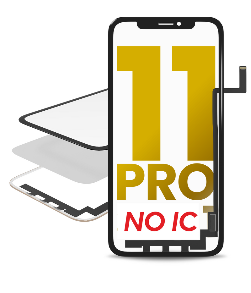 NO IC - IPHONE 11 PRO GLASS WITH TOUCH+OCA+MESH