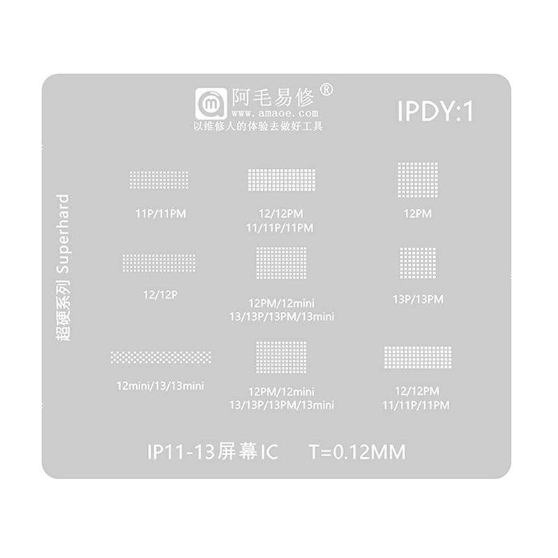 IC Repair BGA Reballing Stencil for iPhone 11-13 Pro Max