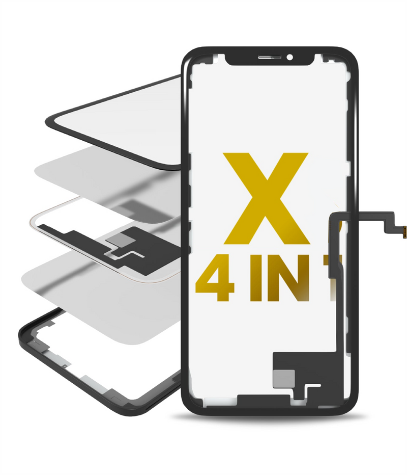 IPHONE X GLASS WITH TOUCH+OCA LONG FLEX