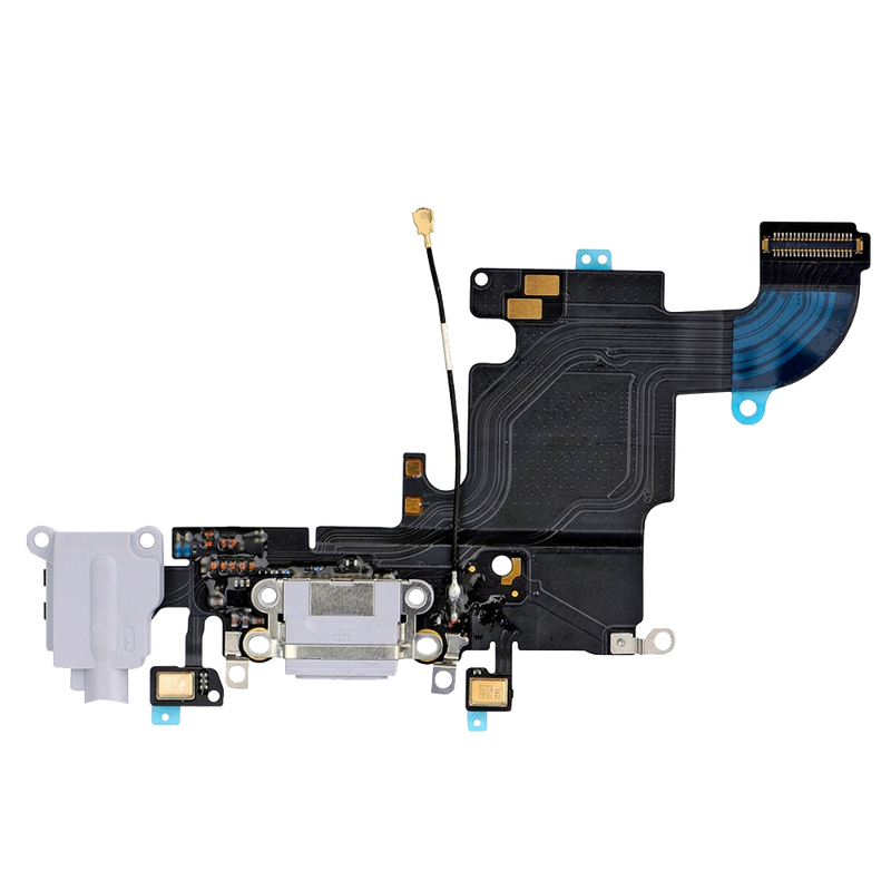 Replacement for iPhone 6S Headphone Jack with Charging Connector Flex Cable Silver 000853